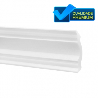 Sanca Rodateto em Poliestireno 7cm Altura (Barra 2 metros)