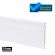 Rodapé Poliestireno Branco 10cm Altura com Friso - 15mm (BARRA 2 METROS)
