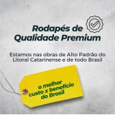 Barra 2 Metros - Rodapé Poliestireno Branco 7cm Altura Friso