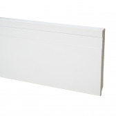 Barra 2 Metros - Rodapé Poliestireno Branco 10cm Altura com Friso