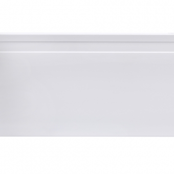 Barra 2 Metros - Rodapé Poliestireno Branco 15cm Altura com Friso