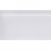 Rodapé Poliestireno Branco 15cm Altura com Friso - 15mm (BARRA 2 METROS)