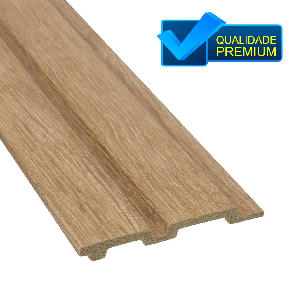 Painel Ripado De Poliestireno Pinus 285cm Alt x 12cm Largura