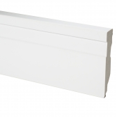 Barra 2 Metros - Rodapé Poliestireno Branco 7cm Altura Friso