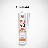 PU 40 Branco - Fixação Rodapés e Painel Ripado Poliestireno