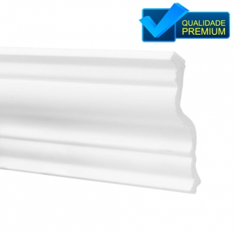 Sanca Rodateto em Poliestireno 11cm Altura (Barra 2 Metros)