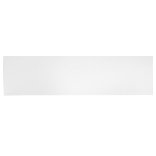 Barra 2 Metros - Rodapé Poliestireno Branco 10cm Altura Liso