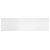 Barra 2 Metros - Rodapé Poliestireno Branco 10cm Altura Liso