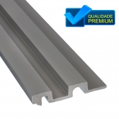 Painel Ripado Poliestireno Cinza Cimento 285cm Alt x 12cm L