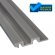 Painel Ripado Poliestireno Cinza Cimento 285cm Alt x 12cm L