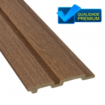 Ripado Poliestireno Cor Freijo Barra 285cm Alt x 12cm Larg