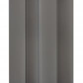 Painel Ripado Poliestireno Cinza Cimento 285cm Alt x 12cm L