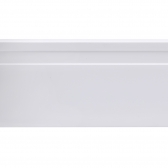 Rodapé Poliestireno Branco 10cm Altura com Friso - 15mm (BARRA 2 METROS)