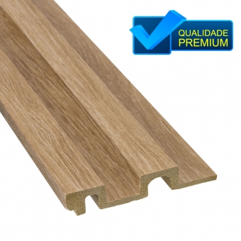 Ripado Poliestireno Cor Pinus Barra 285cm Alt x 12cm Larg