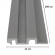Painel Ripado Poliestireno Cinza Cimento 285cm Alt x 12cm L