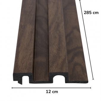 Ripado Poliestireno Cor Ipe Barra 285cm Alt x 12cm Larg