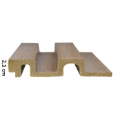 Painel Ripado Poliestireno Pinus 285cm Alt x 12cm Largura